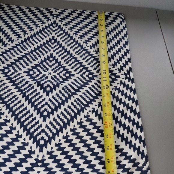 2 Tree Wool Pillow Covers Blue White Accent Decor Tribal Modern Preppy Canvas - Picture 6 of 7